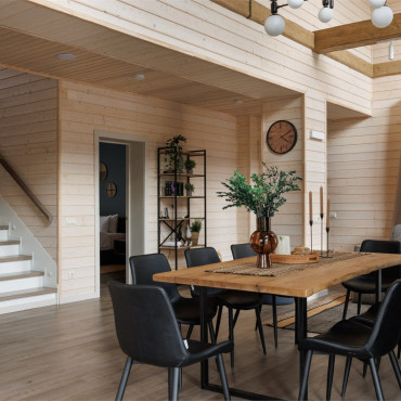 Коттедж "Двухэтажный коттедж с дровяным камином и личной зоной BBQ"