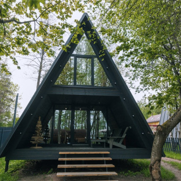 Коттедж "Правдинское озеро A-frame Orange"