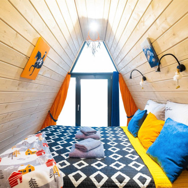 Коттедж "Правдинское озеро A-frame Orange"