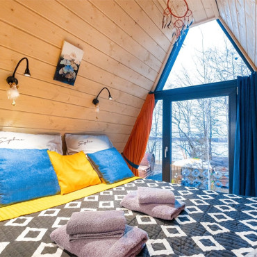 Коттедж "Правдинское озеро A-frame Orange"