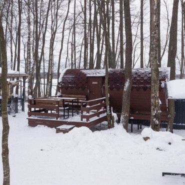 Коттедж "Правдинское озеро A-frame Orange"