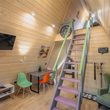 Коттедж "Правдинское озеро A-frame Lime"