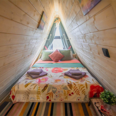 Коттедж "Правдинское озеро A-frame Lime"