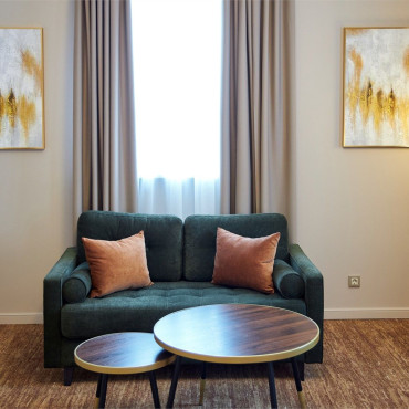 Номер "Двухкомнатный люкс с террасой | Вид на Неву"