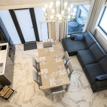 Дом "Дом из бруса с камином и баней из липы 4+2"