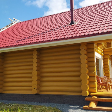 Коттедж ""Тихий залив" с камином и дровяной баней"