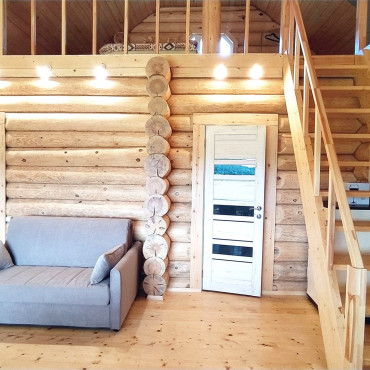 Коттедж ""Тихий залив" с камином и дровяной баней"