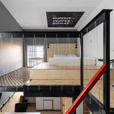 Номер "Дизайнерские двухуровневые апартаменты "Малевич""