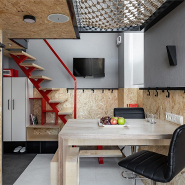 Номер "Дизайнерские двухуровневые апартаменты "Малевич""