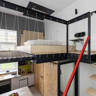 Номер "Дизайнерские двухуровневые апартаменты "Малевич""