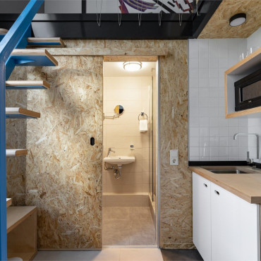 Номер "Дизайнерские двухуровневые апартаменты "Розанова""