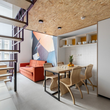 Номер "Дизайнерские двухуровневые апартаменты "Попова""