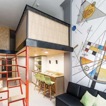 Номер "Дизайнерские двухуровневые апартаменты "Кандинский""