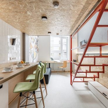 Номер "Дизайнерские двухуровневые апартаменты "Кандинский""