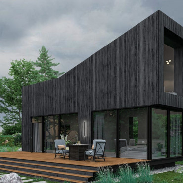 Вилла "Семейный дом с 2-мя спальнями, сауной, купелью и террасой на 2 этаже"