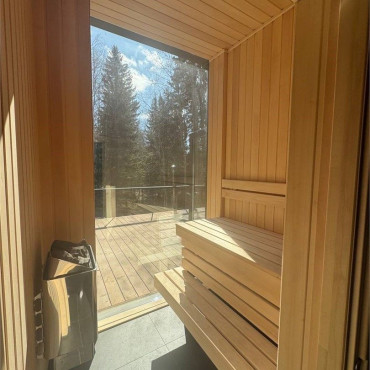 Вилла "Семейный дом с 2-мя спальнями, сауной и террасой на 2 этаже без купели"