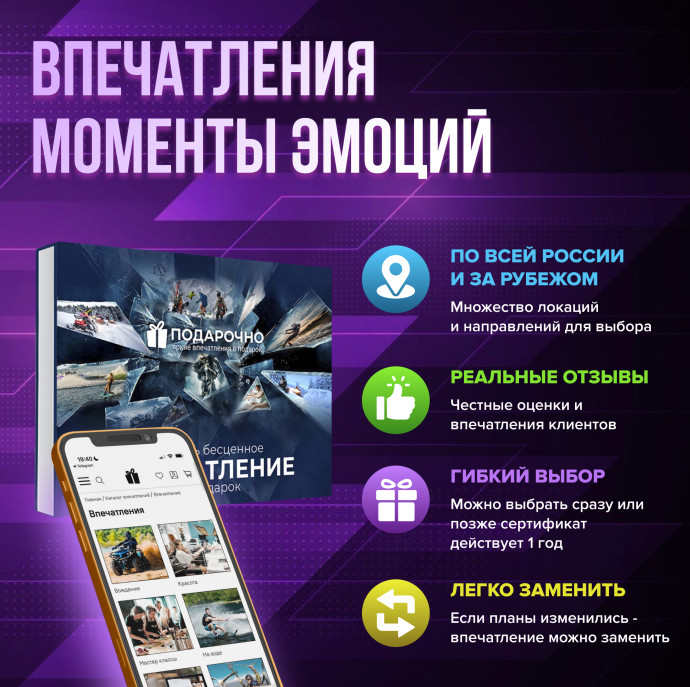 Подарочный набор Моменты эмоций в Москве
