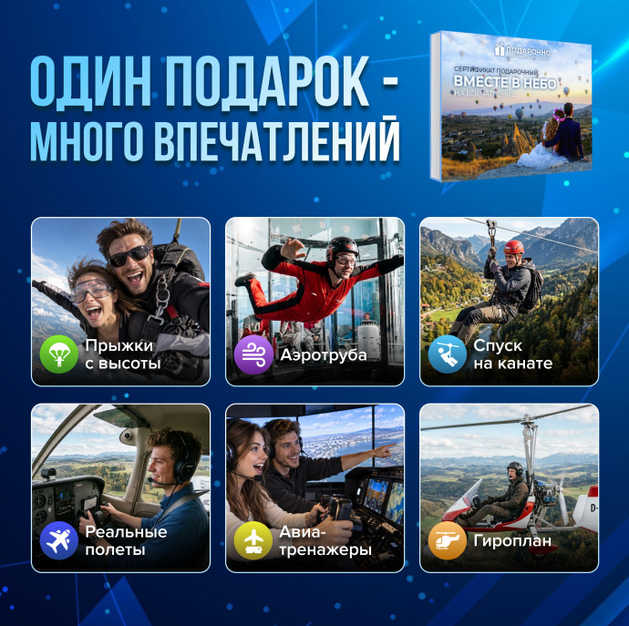 Подарочный набор Вместе в небо в Москве