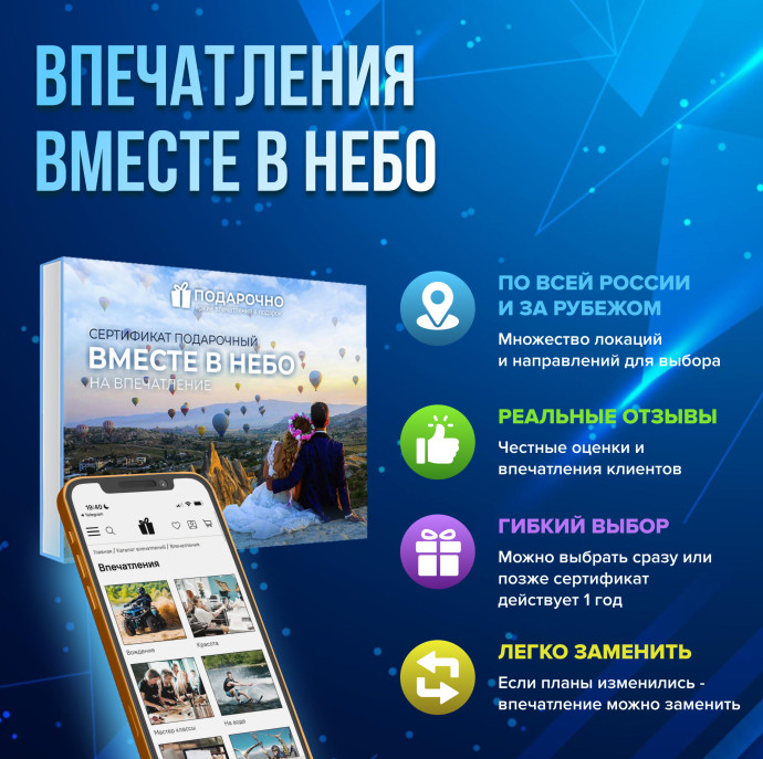 Подарочный набор Вместе в небо в Москве