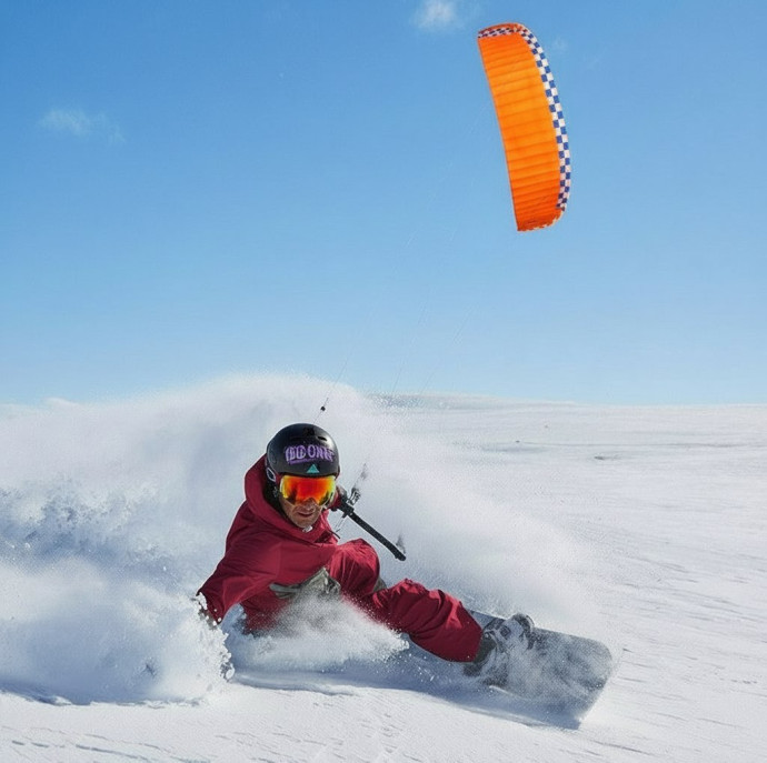 Тренировка по сноукайтингу в Москве