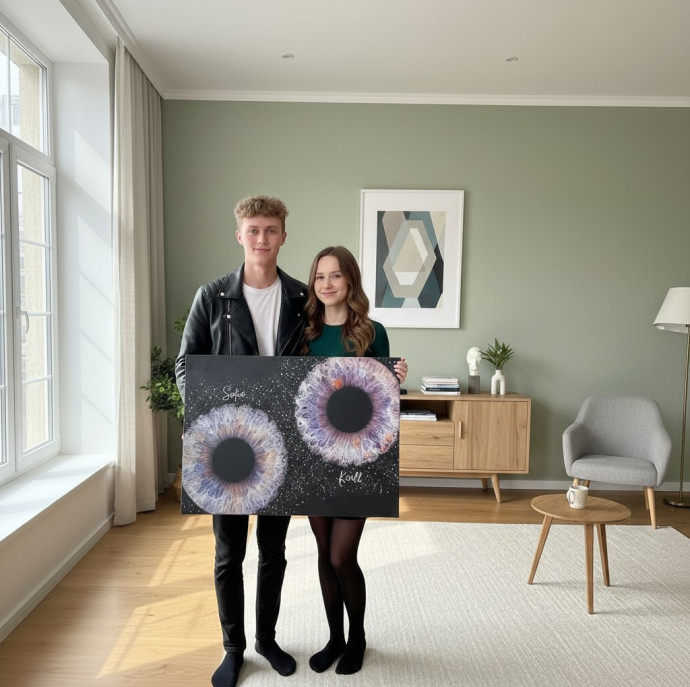 Фото радужки глаза Картина на стекле в Балашихе (в Москве)