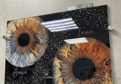 Фото радужки глаза Картина на стекле в Балашихе (в Москве)