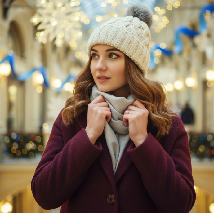 Зимняя фотосессия на улице в Москве