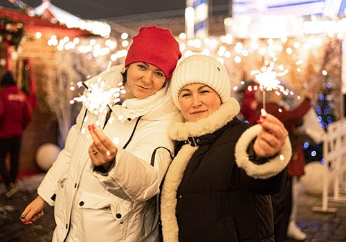 Зимняя фотосессия на улице в Москве