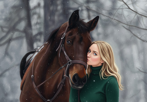 Фотосессия на лошади в Москве