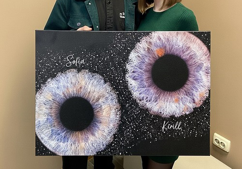 Фото радужки глаза Картина на холсте в Балашихе (в Москве)