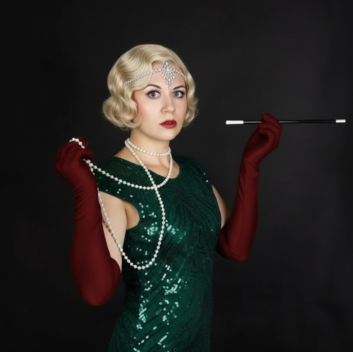 Тематическая фотосессия конца 40х гг в стиле Гэтсби в Москве