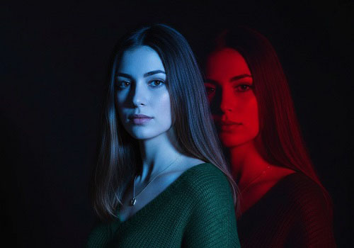 Фотосессия Игра со светом в студии в Москве