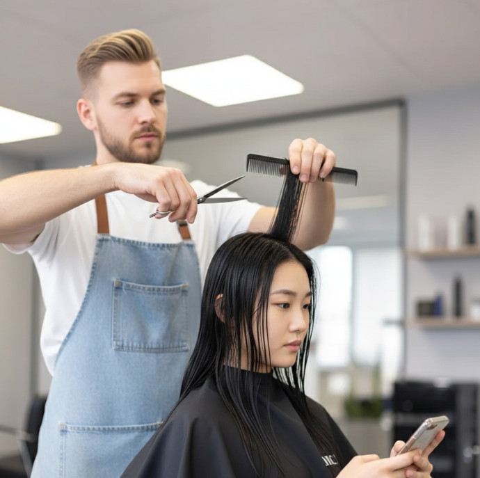 Стрижка женская с укладкой в Москве