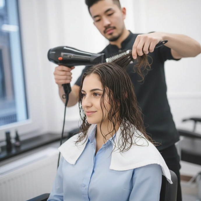 Стрижка женская с укладкой в Москве