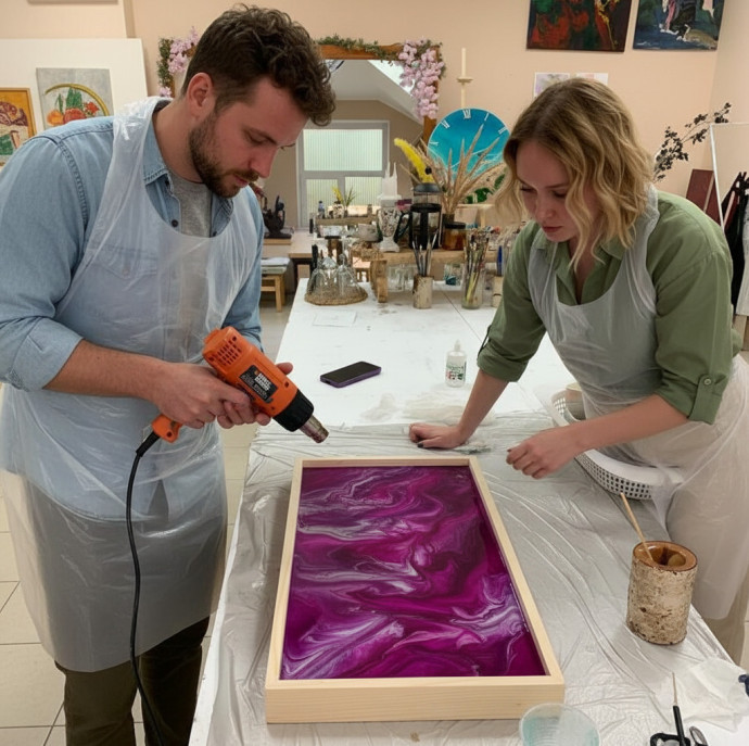 Мастер класс по эпоксидной смоле в Москве