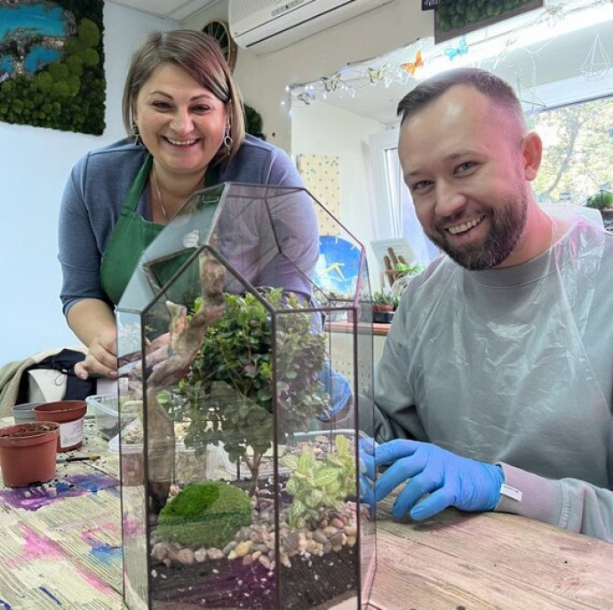 Мастер класс по созданию флорариума в Москве