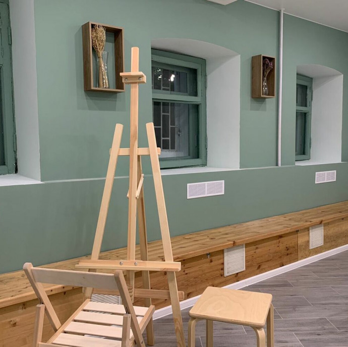 Мастер-класс Интерьерная картина с потальным золотом в Москве