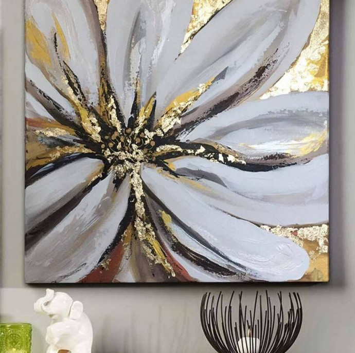 Мастер-класс Интерьерная картина с потальным золотом в Москве