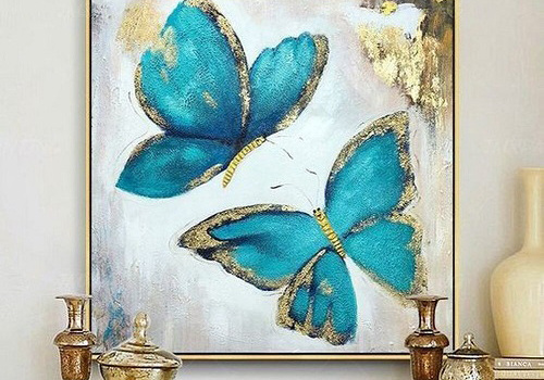 Мастер-класс Интерьерная картина с потальным золотом в Москве