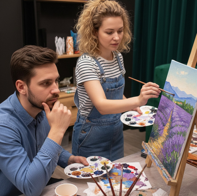 Мастер-класс рисование картины в Москве