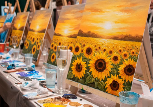 Мастер-класс рисование картины в Москве