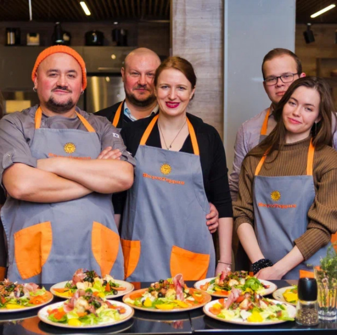 Кулинарный мастер-класс в студии Вкусотеррия в Москве