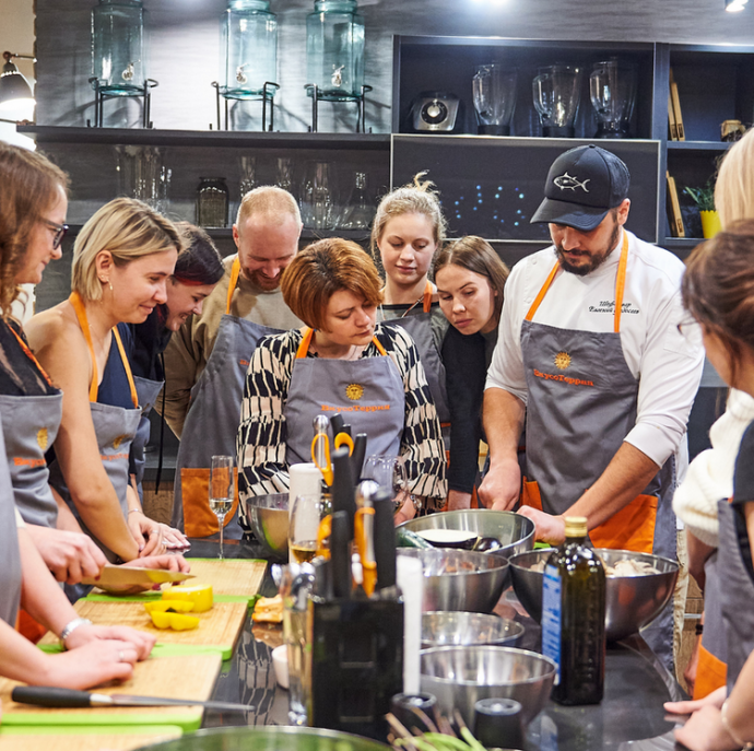 Кулинарный мастер-класс в студии Вкусотеррия в Москве