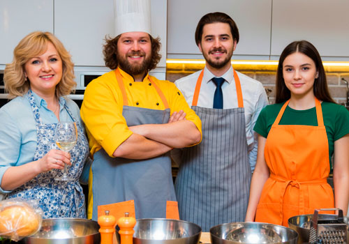 Кулинарный мастер-класс в студии Вкусотеррия в Москве