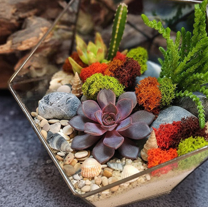 Мастер-класс Флорариум с суккулентами в Москве