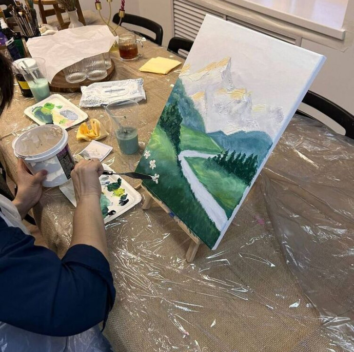 Мастер класс по текстурным картинам в Москве