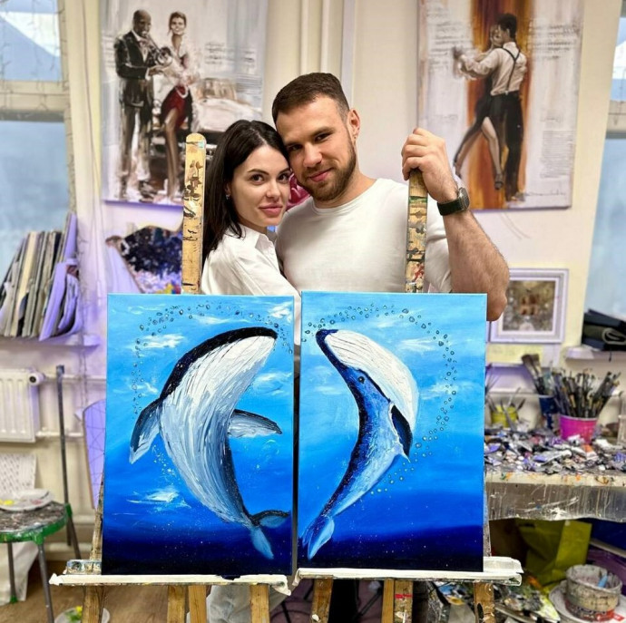 Романтический мастер класс для пары Творческое слияние в Москве