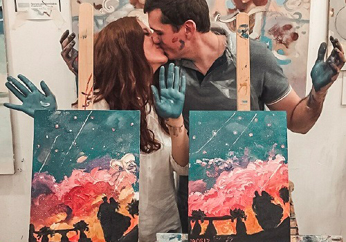 Романтический мастер класс для пары Творческое слияние в Москве