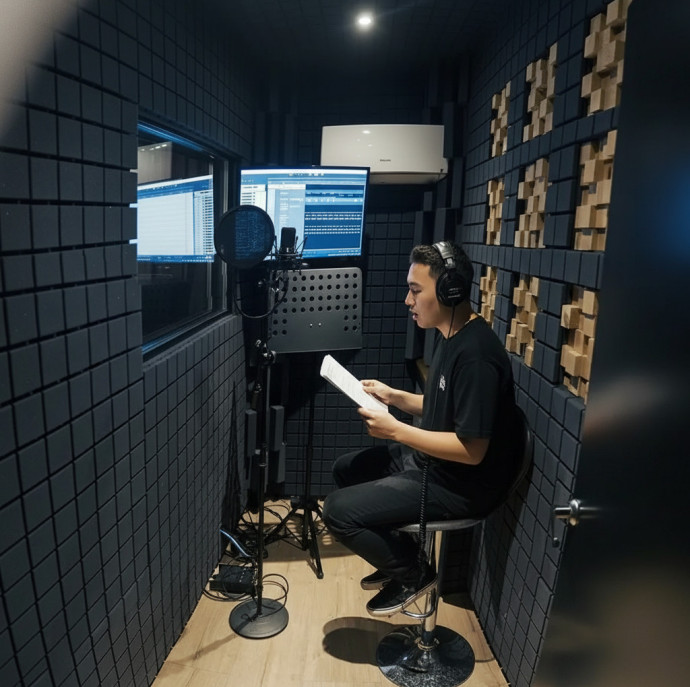 Запись песни в профессиональной студии в Москве