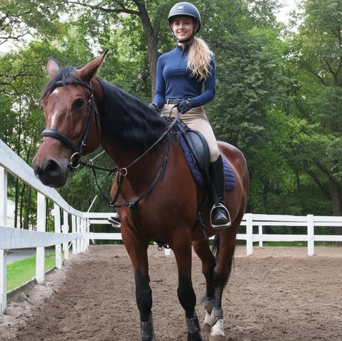 Занятие верховой ездой в Москве